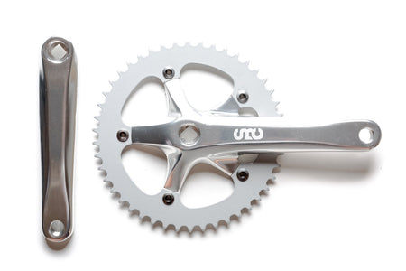 State Bicycle Co. - 'SBC' Fixed Gear / Single Speed Crankset (Black / Silver)