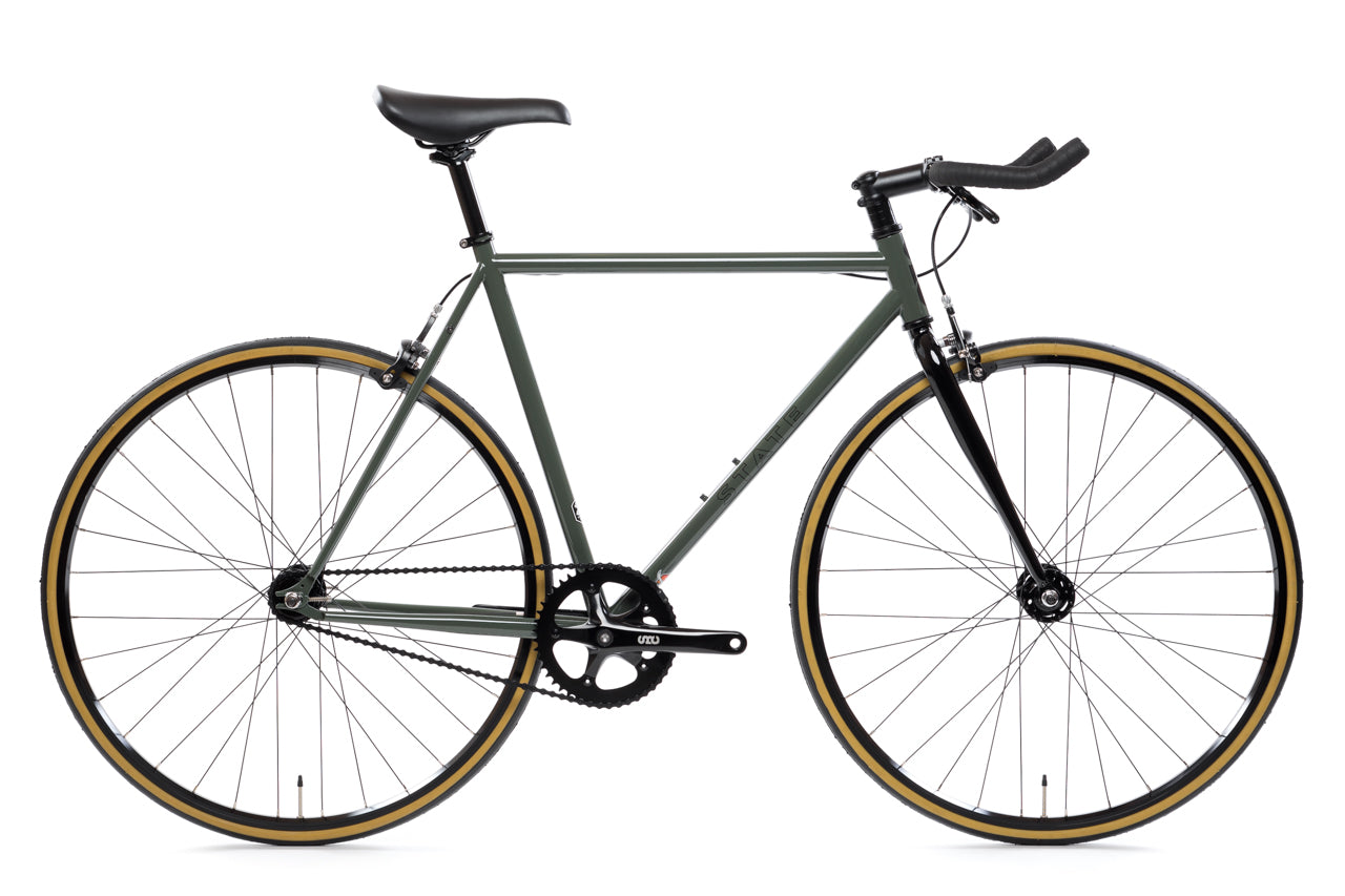 Army Green Fixed Gear and Single Speed Bikes State Bicycle Co